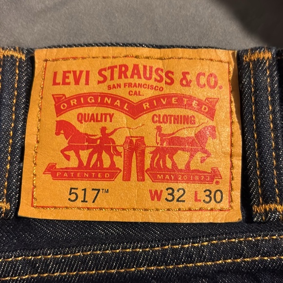 NWT Levi's Classic 517 Dark Blue Jeans - Picture 7 of 7